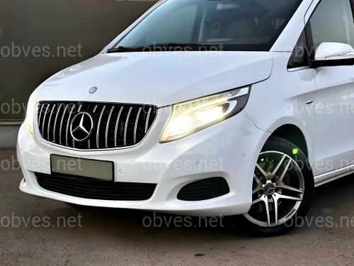 Решетка радиатора GT CHROME Mercedes Benz V-class W447 2014-2019 ДЛЯ AMG И ОБЫЧНОГО
