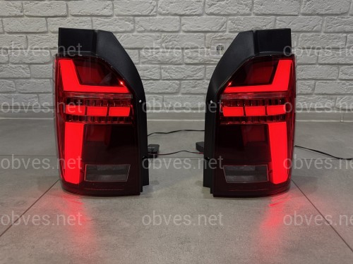 Задние LED фонари стиль Multivan T6.1 2020+ для Volkswagen T6 2015-2019 ляда 2шт.