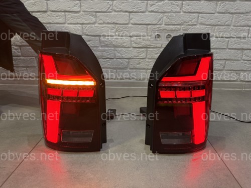Задние LED фонари стиль Multivan T6.1 2020+ для Volkswagen T6 2015-2019 ляда 2шт.