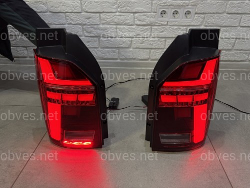 Задние LED фонари стиль Multivan T6.1 2020+ для Volkswagen T6 2015-2019 ляда 2шт.