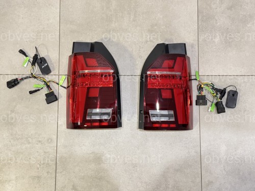 Задние LED фонари стиль Multivan T6.1 2020+ для Volkswagen T6 2015-2019 ляда 2шт.