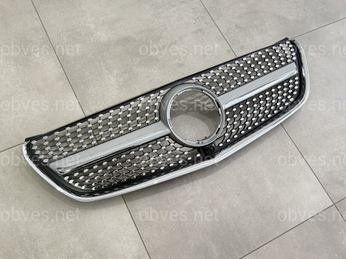 Решетка радиатора DIAMOND SILVER Mercedes Benz V-class W447 2014-2019 ДЛЯ AMG И ОБЫЧНОГО