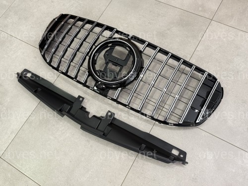 Решетка радиатора GT CHROME Mercedes GLS Class X167 2019-2022 Решетка радиатора GT CHROME Mercedes GLS Class X167 2019-2022