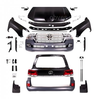 Рестайлинг комплект обвеса Toyota Land Cruiser 200 2007-2015 в 2016-2021