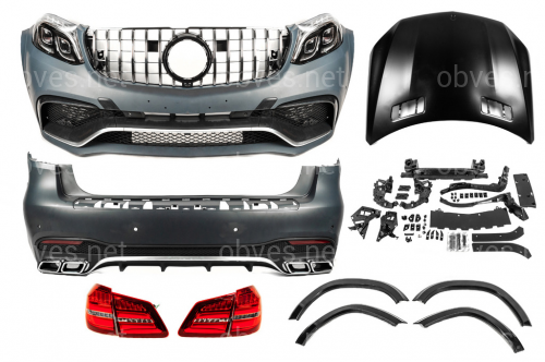 Рестайлинг комплект обвеса GLS63 AMG для Mercedes-Benz GL class X166 2012-2015