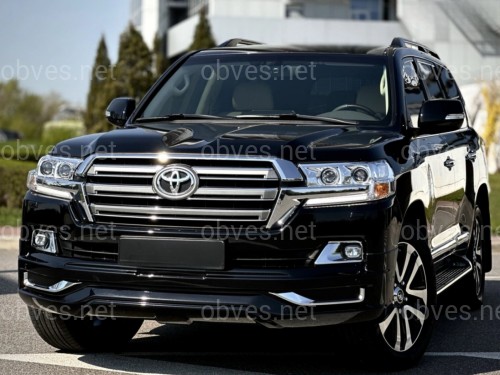 Юбка переднего бампера Modellista Toyota Land Cruiser 200 2015-2021 цвет черный 202 Юбка переднего бампера Modellista Toyota Land Cruiser 200 2015-2021 цвет черный 202