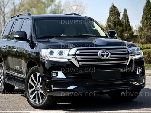 Юбка переднего бампера Modellista Toyota Land Cruiser 200 2015-2021 цвет черный 202 Юбка переднего бампера Modellista Toyota Land Cruiser 200 2015-2021 цвет черный 202