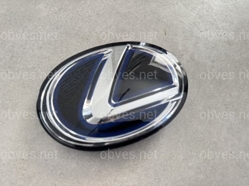 Эмблема под стеклом синяя гибрид Lexus CT NX ES IS RX 163ММ