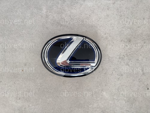 Эмблема под стеклом синяя гибрид Lexus CT NX ES IS RX 163ММ