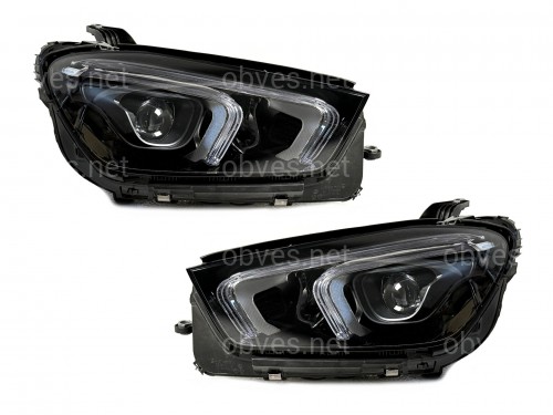 Фары Full LED Mercedes GLE-Class W167 C167 2019-2022 комплектные с блоками 2шт. Фары Full LED Mercedes GLE-Class W167 C167 2019-2022 комплектные с блоками 2шт.
