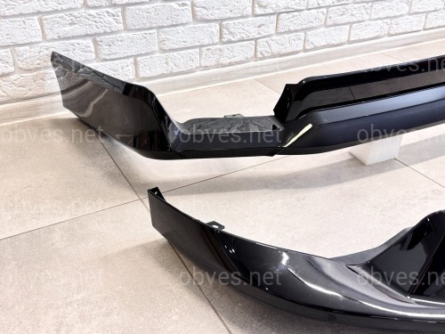 Обвес ONYX BLACK Toyota Land Cruiser Prado 150 2018-2023 цвет черный 202, юбка передняя, задняя, накладки птф