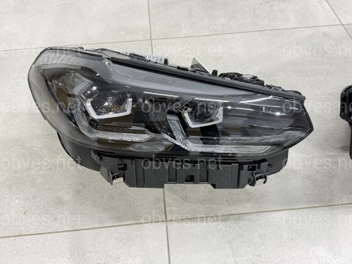 Фары Shadow Line Adaptive LED LCI рестайлинг для BMW X3 G01 F97 / X4 G02 F98 2021-2024 2шт. комплектные с блоками Фары Shadow Line Adaptive LED LCI рестайлинг для BMW X3 G01 F97 / X4 G02 F98 2021-2024 2шт. комплектные с блоками
