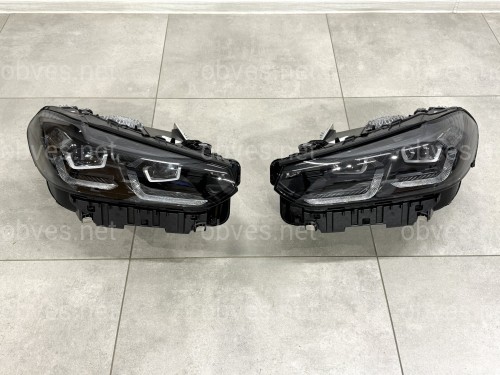 Фары Shadow Line Adaptive LED LCI рестайлинг для BMW X3 G01 F97 / X4 G02 F98 2021-2024 2шт. комплектные с блоками Фары Shadow Line Adaptive LED LCI рестайлинг для BMW X3 G01 F97 / X4 G02 F98 2021-2024 2шт. комплектные с блоками