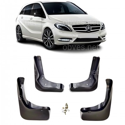 Брызговики Mercedes-Benz B Class W246 2011-2014, комплект 4шт.