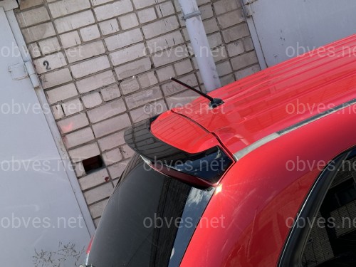 Спойлер козырек Mitsubishi Outlander 2012-2021 ABS пластик, цвет черный глянец