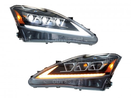 Фары Full LED 3 линзы Lexus IS 2005-2012 Фары Full LED 3 линзы Lexus IS 2005-2012