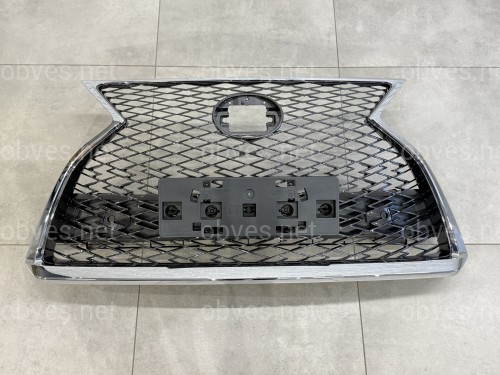 Решетка радиатора с хромом F-Sport Lexus RX 2019-2022 глянцевый хром
