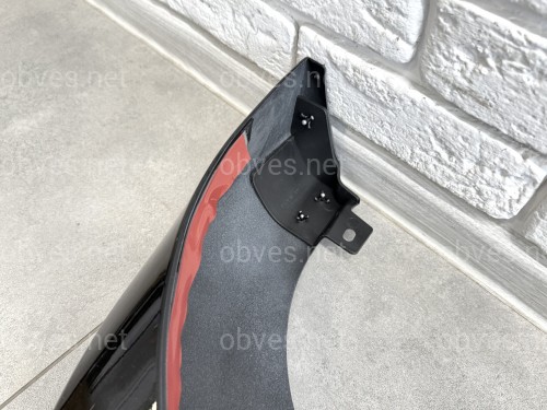 Юбка обвес переднего бампера ONYX BLACK Toyota Land Cruiser Prado 150 2018-2023 цвет черный 202 Юбка обвес переднего бампера ONYX BLACK Toyota Land Cruiser Prado 150 2018-2023 цвет черный 202