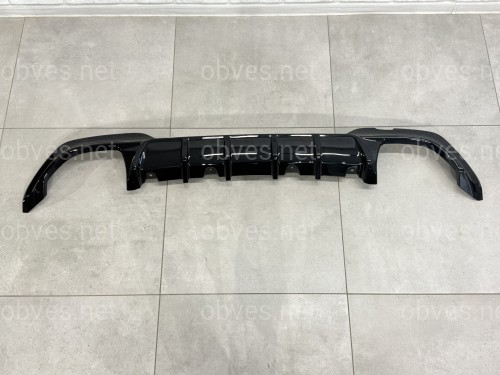 Накладка заднего бампера диффузор M-Performance 340i черная BMW 3 series G20 2019-2022