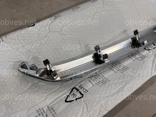 Хром окантовка решетки (верхний + нижний) Lexus RX 2019-2022