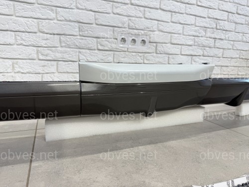 Юбка заднего бампера F-Sport Lexus LX 570 2012-2015 цвет белый