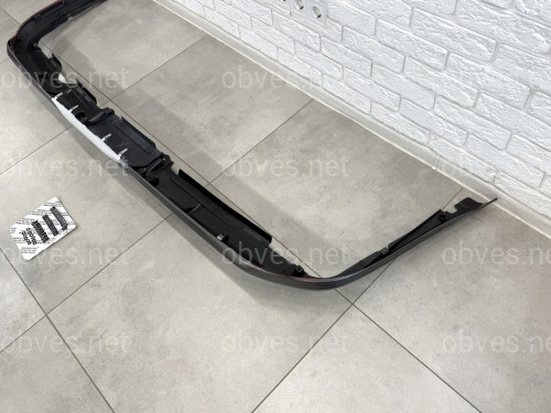 Юбка заднего бампера F-Sport Lexus LX 570 2012-2015 цвет белый
