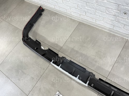 Юбка заднего бампера F-Sport Lexus LX 570 2012-2015 цвет белый