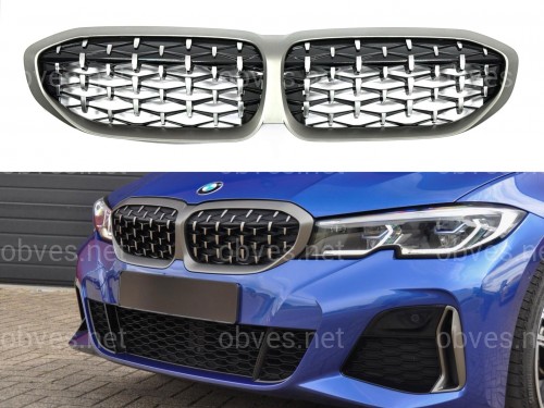 Решетка радиатора M340 BMW 3 Series G20 G21 2019-2022 Решетка радиатора M340 BMW 3 Series G20 G21 2019-2022