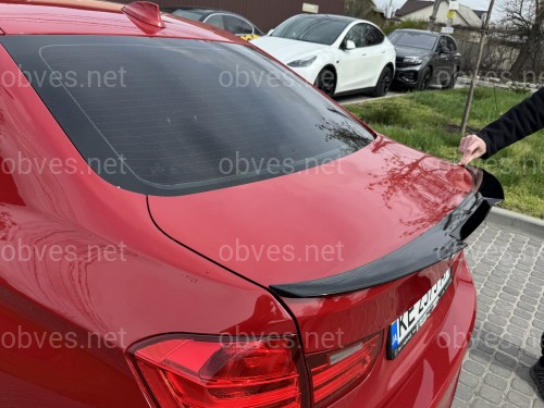 Спойлер лип стиль M4 для BMW 3 series F30 2012-2018 ABS пластик, черный глянец Спойлер лип стиль M4 для BMW 3 series F30 2012-2018 ABS пластик, черный глянец