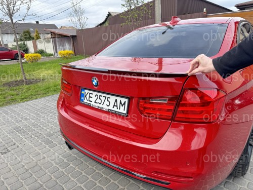 Спойлер лип стиль M4 для BMW 3 series F30 2012-2018 ABS пластик, черный глянец Спойлер лип стиль M4 для BMW 3 series F30 2012-2018 ABS пластик, черный глянец