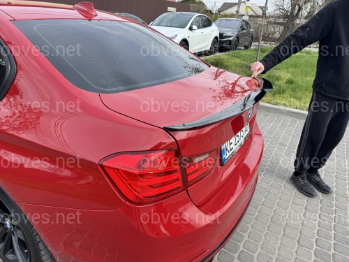 Спойлер лип стиль M4 для BMW 3 series F30 2012-2018 ABS пластик, черный глянец Спойлер лип стиль M4 для BMW 3 series F30 2012-2018 ABS пластик, черный глянец