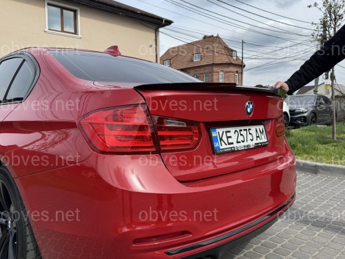 Спойлер лип стиль M4 для BMW 3 series F30 2012-2018 ABS пластик, черный глянец Спойлер лип стиль M4 для BMW 3 series F30 2012-2018 ABS пластик, черный глянец