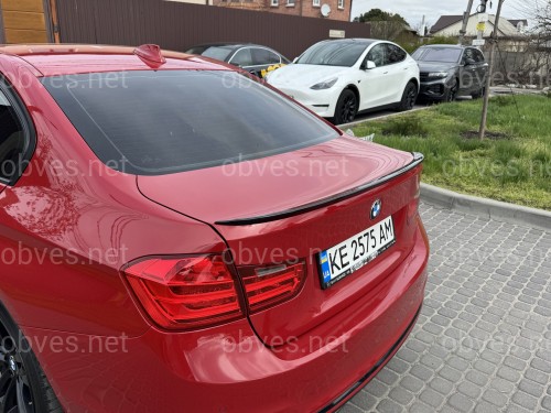 Спойлер лип багажника BMW F30 2012-2018 АBS пластик, черный глянец Спойлер лип багажника BMW F30 2012-2018 АBS пластик, черный глянец
