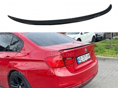 Спойлер лип багажника BMW F30 2012-2018 АBS пластик, черный глянец Спойлер лип багажника BMW F30 2012-2018 АBS пластик, черный глянец