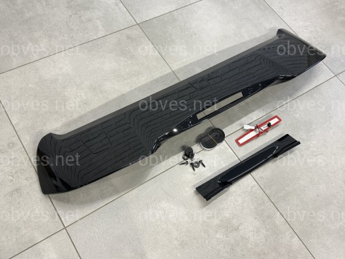 Спойлер козырек Honda CR-V IV 2012-2018 ABS пластик, черный глянец
