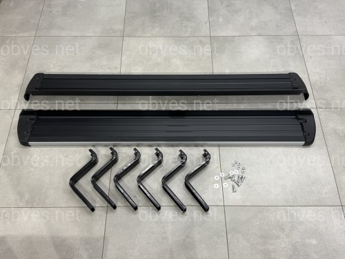 Пороги боковые OEM подножки Mitsubishi L200 2015- Пороги боковые OEM подножки Mitsubishi L200 2015-