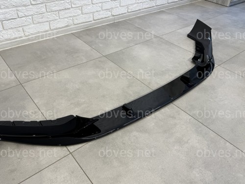 Накладка переднего бампера M Performance BMW 5 series G30 G31 LCI 2020-2023 , черный глянец Накладка переднего бампера M Performance BMW 5 series G30 G31 LCI 2020-2023 , черный глянец