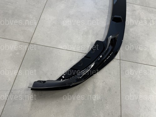Накладка переднего бампера M Performance BMW 5 series G30 G31 LCI 2020-2023 , черный глянец Накладка переднего бампера M Performance BMW 5 series G30 G31 LCI 2020-2023 , черный глянец