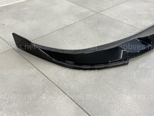 Накладка переднего бампера M-Performance BMW 3 series G20 G21 LCI 2022+ ABS пластик, цвет черный глянец