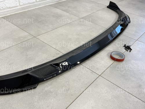 Накладка переднего бампера M-Performance BMW 3 series G20 G21 LCI 2022+ ABS пластик, цвет черный глянец