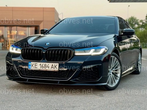 Накладка переднего бампера M Performance BMW 5 series G30 G31 LCI 2020-2023 , черный глянец Накладка переднего бампера M Performance BMW 5 series G30 G31 LCI 2020-2023 , черный глянец