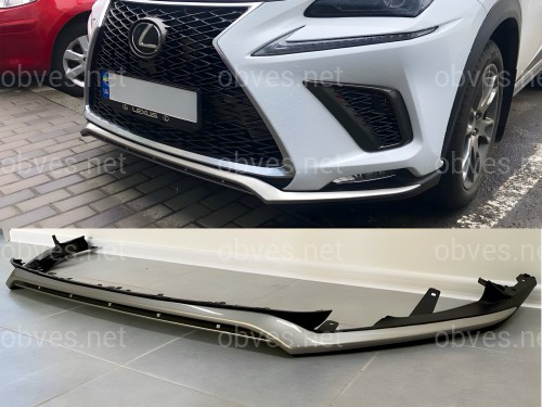 Юбка губа бампера F-Sport Lexus NX рестайлинг 2017-2021 Юбка губа бампера F-Sport Lexus NX рестайлинг 2017-2021