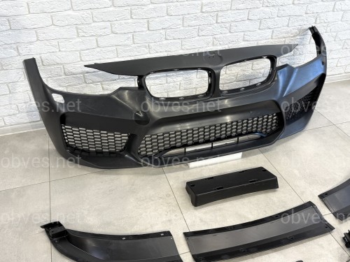 Передний бампер в сборе в стиле M5 F90 для BMW 3 Series F30 F31 2012-2018 (под омыватели / без отверстий под парктроники) Передний бампер в сборе в стиле M5 F90 для BMW 3 Series F30 F31 2012-2018 (под омыватели / без отверстий под парктроники)