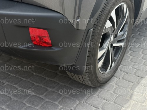 Брызговики Peugeot 2008 2020+, комплект 4шт. Брызговики Peugeot 2008 2020+, комплект 4шт.