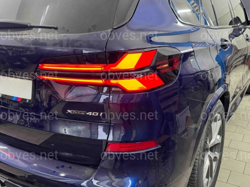 Фонари стопы LCI 2023+ рестайлинг для BMW X5 G05 2018-2022 4шт С НАДПИСЬЮ BMW