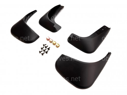 Брызговики Volkswagen Touran / Caddy 2003-2015, Дизайн 2 комплект 4шт