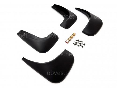 Брызговики Volkswagen Touran / Caddy 2003-2015, Дизайн 2 комплект 4шт