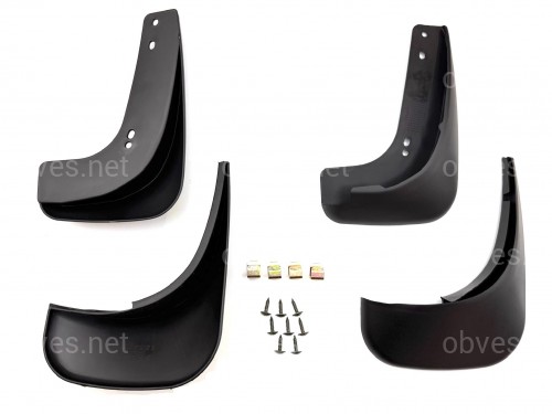 Брызговики Volkswagen Touran / Caddy 2003-2015, Дизайн 2 комплект 4шт