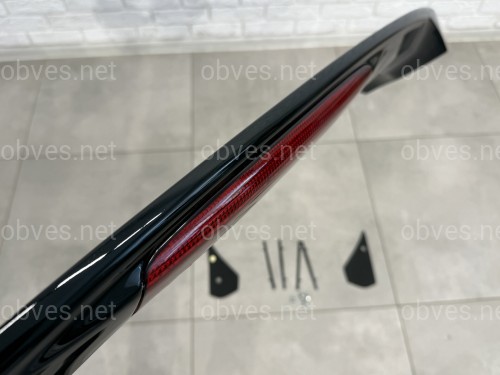 Спойлер багажника Honda Civic со стоп сигналом 2006-2011 ABS пластик, цвет черный глянец
