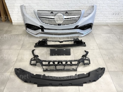 Передний бампер в сборе GLE63 AMG Mercedes-Benz GLE class W166 2015-2018